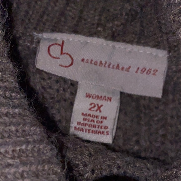 Cold shoulder mock neck sweater - Picture 2 of 2